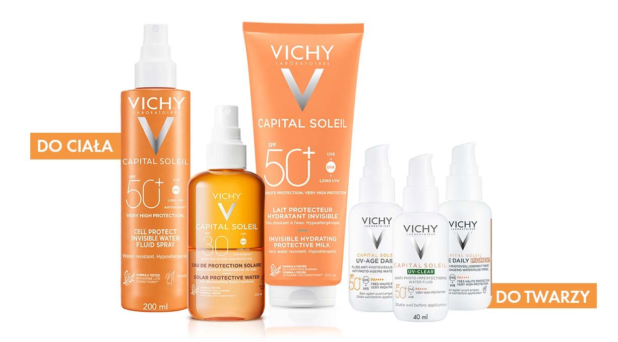Dermokosmetyki ochronne z filtrem SPF Vichy Capital Soleil