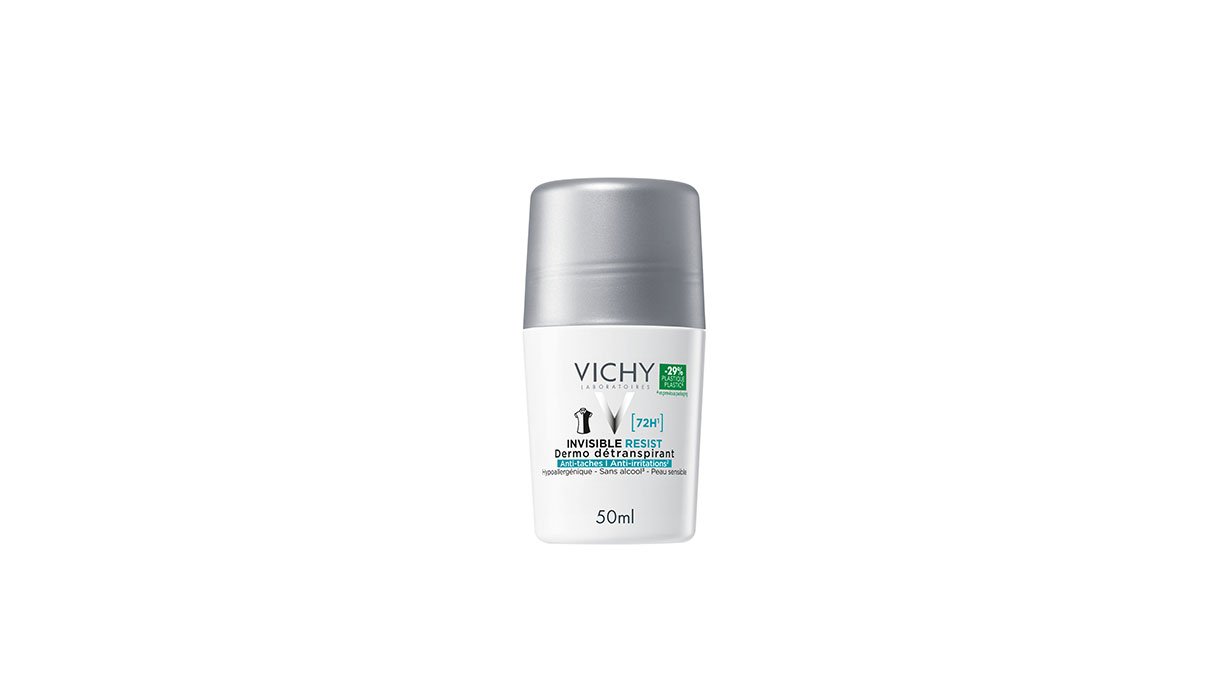 Vichy Antyperspirant Kulka 72H invisible resist przeciw śladom