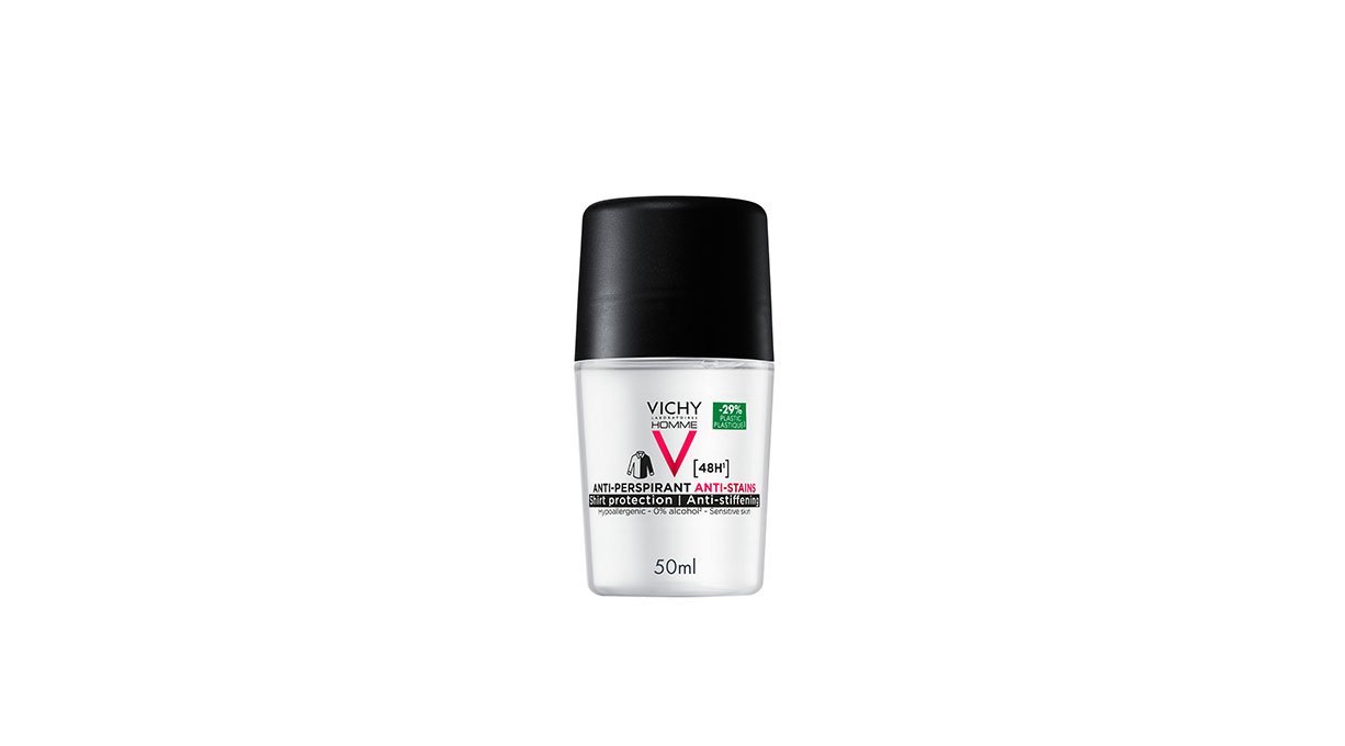 Vichy Homme Antyperspirant Kulka 48H przeciw śladom