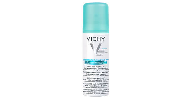 Vichy Antyperspirant w sprayu 48h przeciw śladom na ubraniach