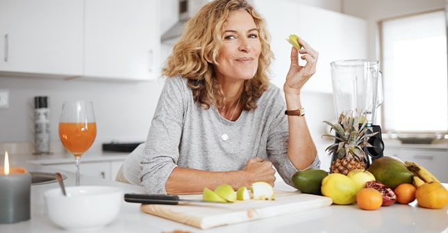 Objawy menopauzy a dieta
