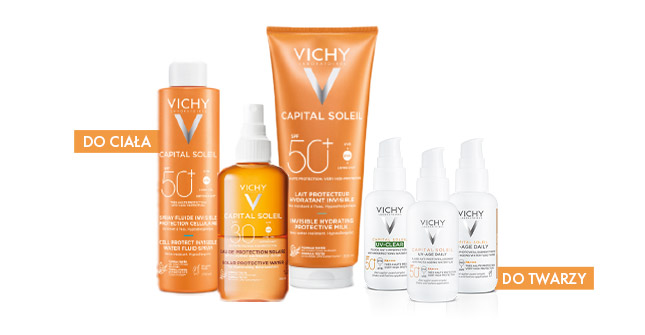 Dermokosmetyki ochronne z filtrem SPF Vichy Capital Soleil